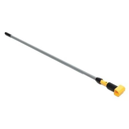 Rubbermaid Gripper Clamp Style Wet Mop Handle Aluminum/Yellow Plastic Head 60 in. FGH226000000-EA